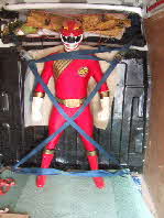 Power Ranger strapped in